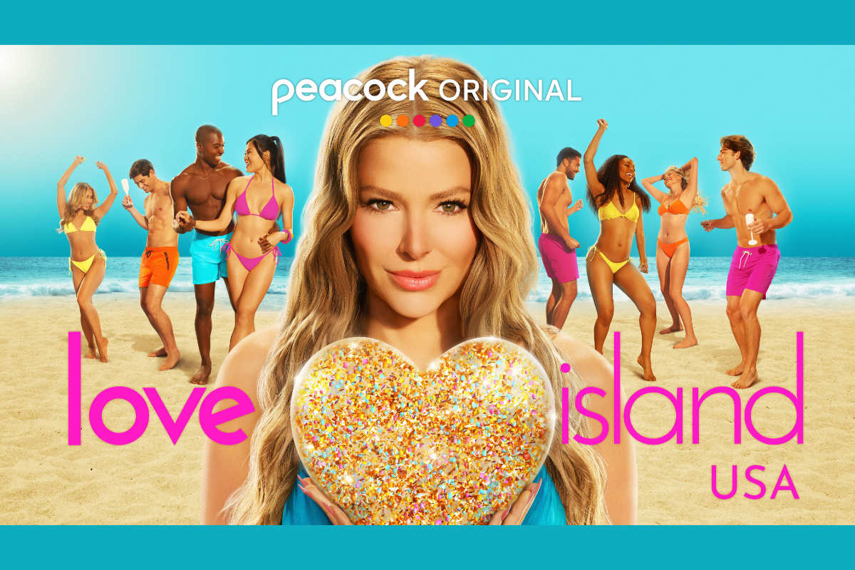 Love Island USA key art representing placements for Love Island USA, Tyler Perry’s Sistas, and All The Queen’s Men.